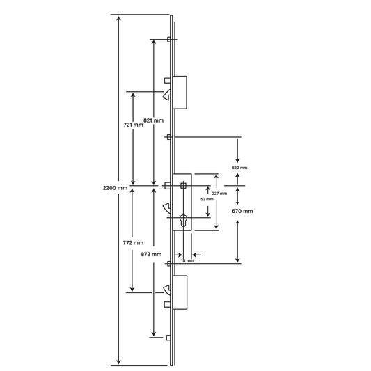 Fullex XL 3 Hook 4 Roller 2 Anti Lift 35x92 Dual Spindle