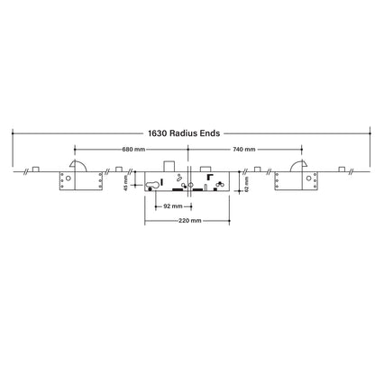 ERA 2 Hook (Latch & Deadbolt) 45x92 Multipoint Door Lock