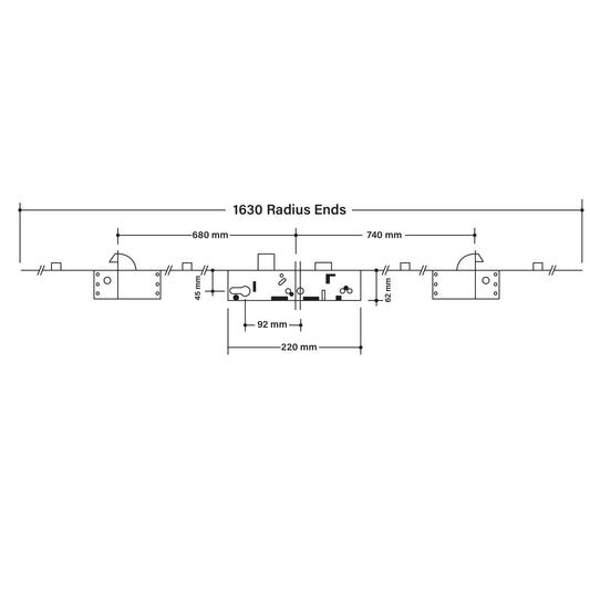 ERA 2 Hook (Latch & Deadbolt) 45x92 Multipoint Door Lock