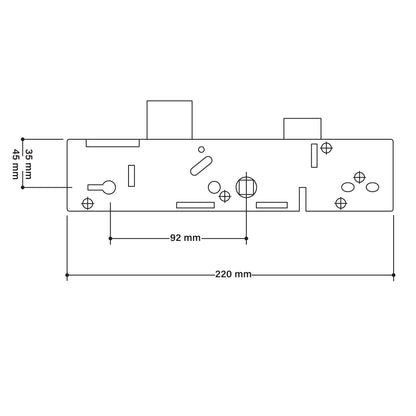 ERA Vectis Centre Case with Deadbolt