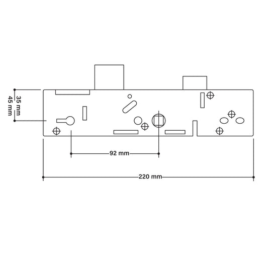 ERA Vectis Centre Case with Deadbolt