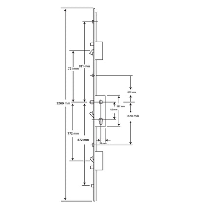 Fullex XL 3 Hook 4 Roller 2 Anti Lift 35x92 Dual Spindle
