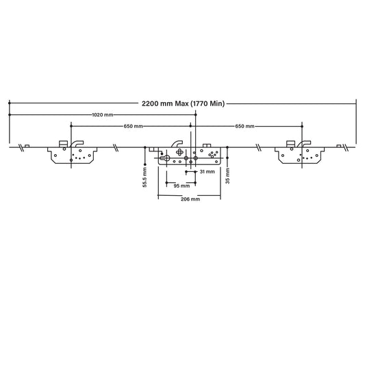 Millenco Mantis 2 – 3 Hook 2 Deadbolt 2 Roller