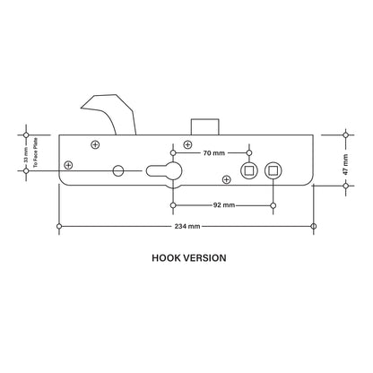 Cego Surelock/Bowater/Zenith/Staybright Centre Case