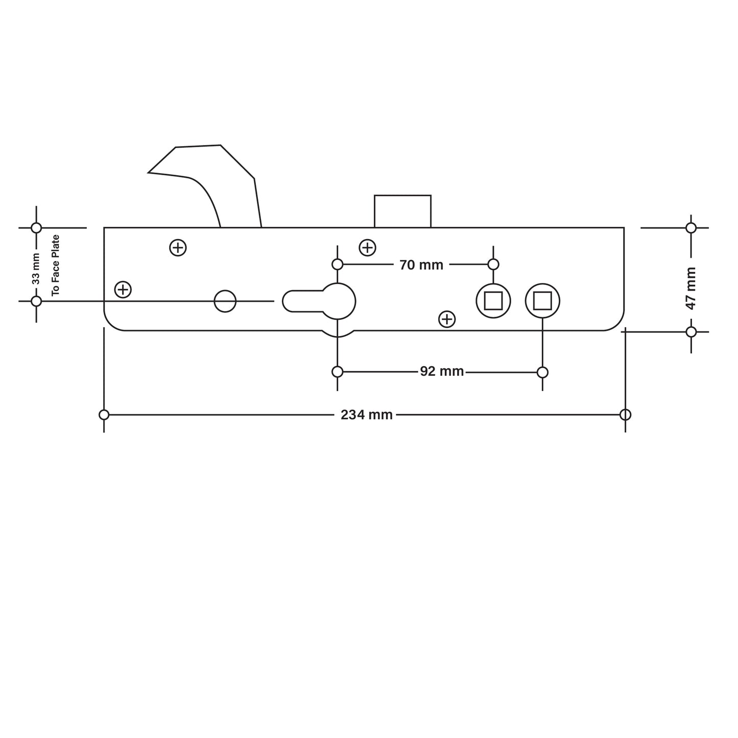 Cego Surelock/Bowater/Zenith/Staybright Centre Case